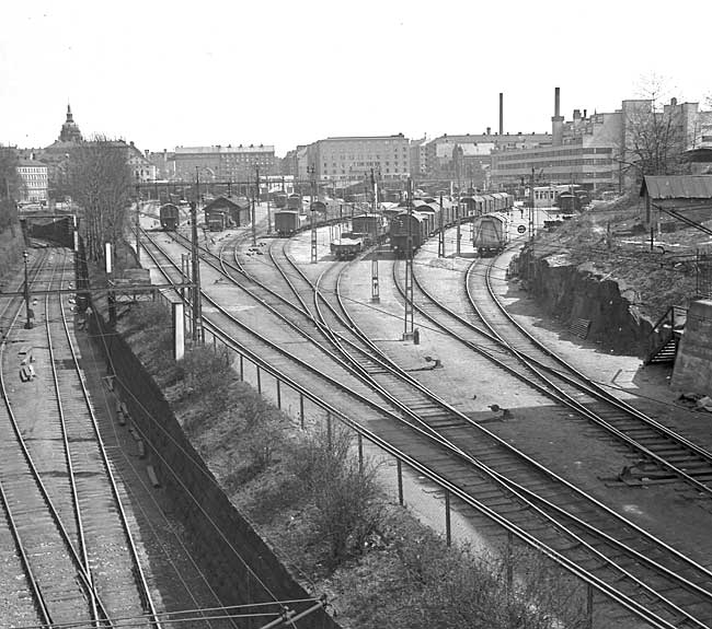 Stockholm Sdra godsbangrden p 1940-talet.