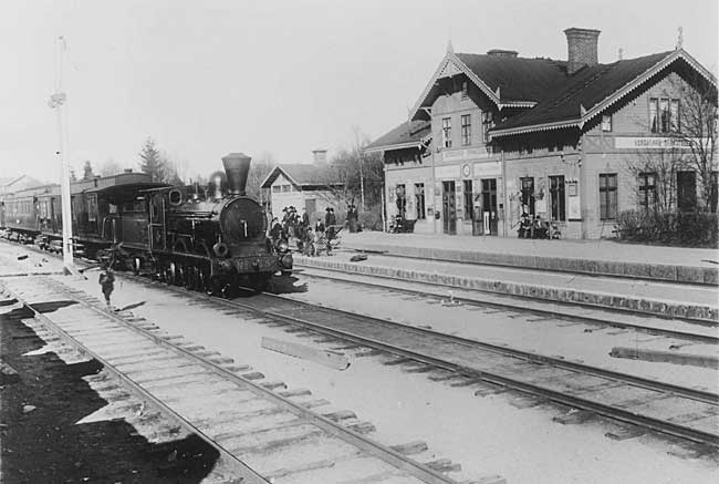 Bergslagernas Jrnvgar, BJ, Bergslags-Grngesbergs station 1905