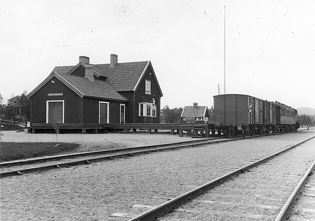 the Inland line, Jokkmokk station year 1930