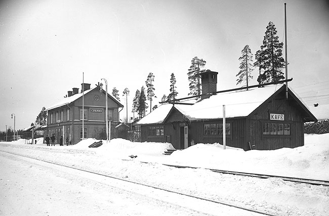 Malmbanan, Murjek stationshus och Kaf omkring 1900