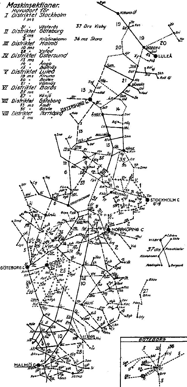 23 r senare distrikt och maskinsektioner 1952-04-01