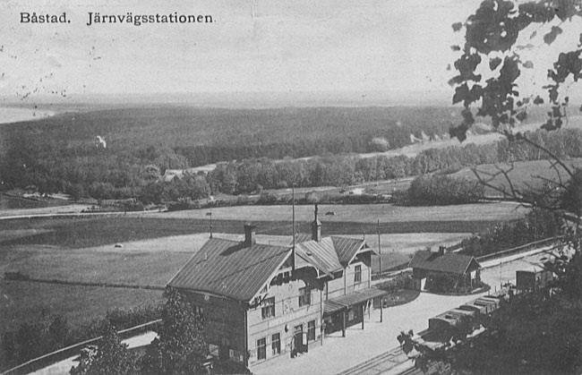 Bstad railway station year 1920