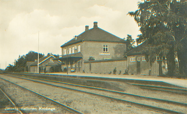 Kvidinge station p 1940-talet
