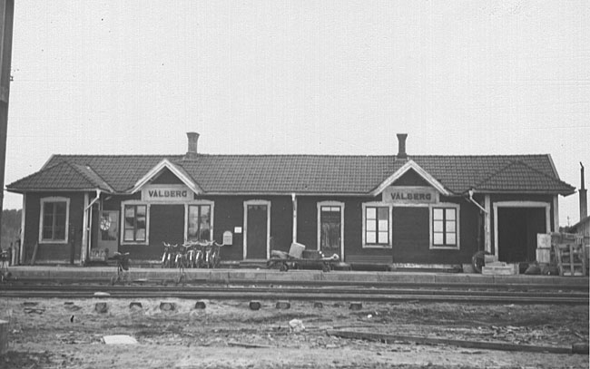Vlberg hll- och lastplats omkring 1930