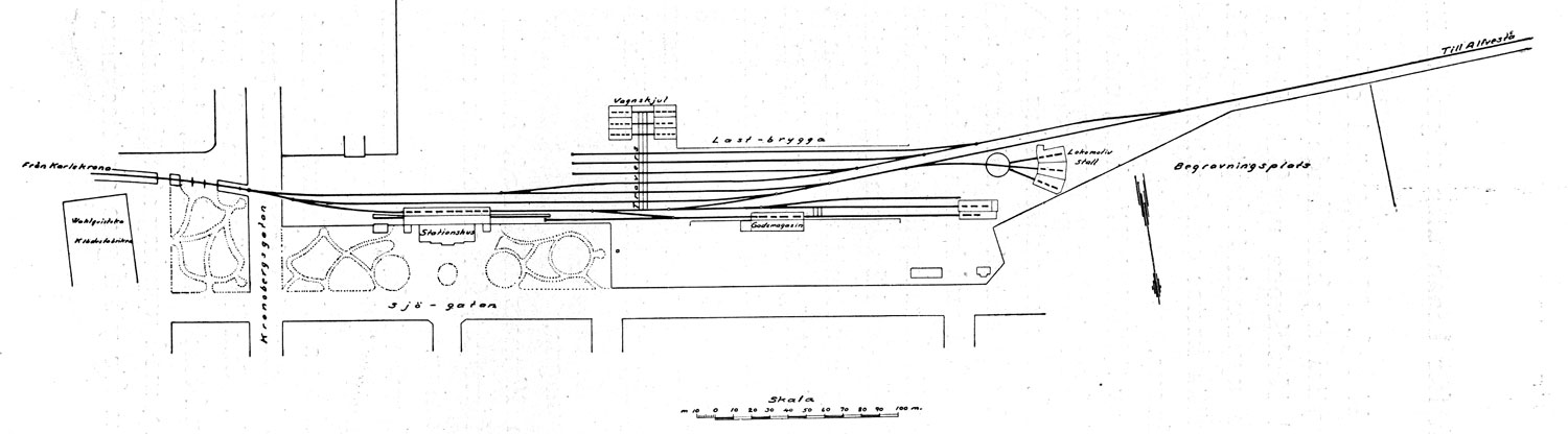 CVJ, ritning ver Vxj bangrd 1874