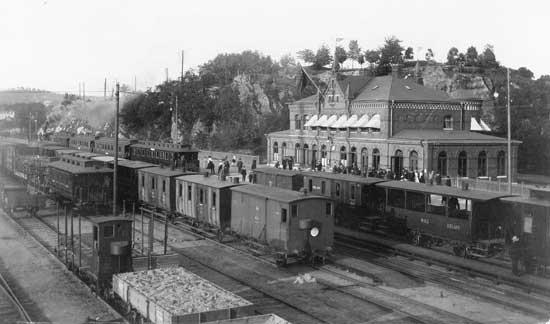 Bors Nedre station year 1901