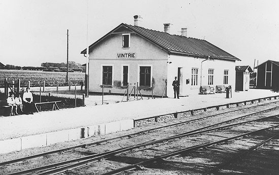 Vintrie station omkring 1910.