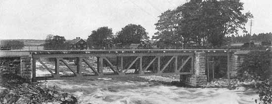 Bridge over the river Gullspångsälven
