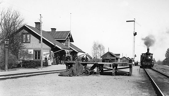 Igelstorp station year 1902, engine SJ Da2 347