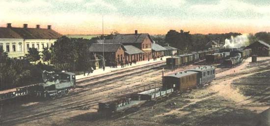 Hssleholm station year 1900