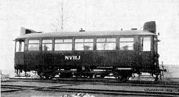 Rail motorcoach at NVHJ year 1932