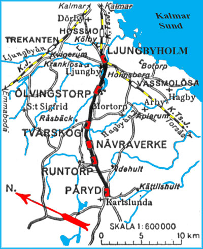 Map LCJ, Ljungbyholm - Karlslunda Jrnvg