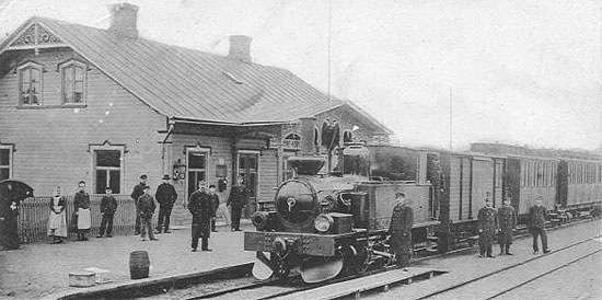 Brkne- Hoby station year 1900