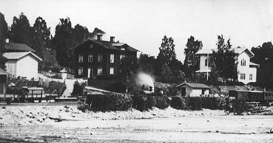Bergviks station omkring 1880