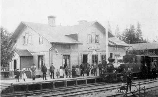 Matfors station year 1900
