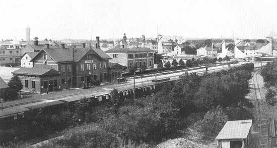 Lidkpings station year 1920