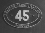 Plate from LSSJ engine No 45