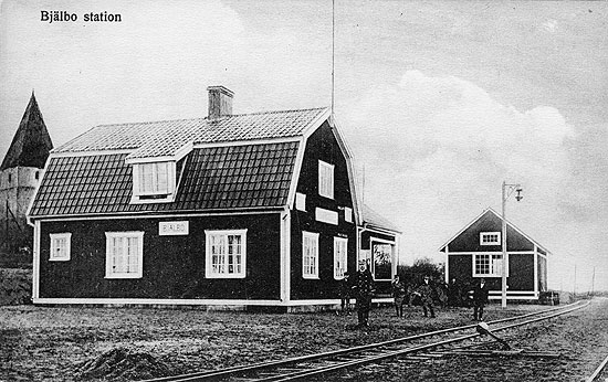 Bjlbo station omkring 1915