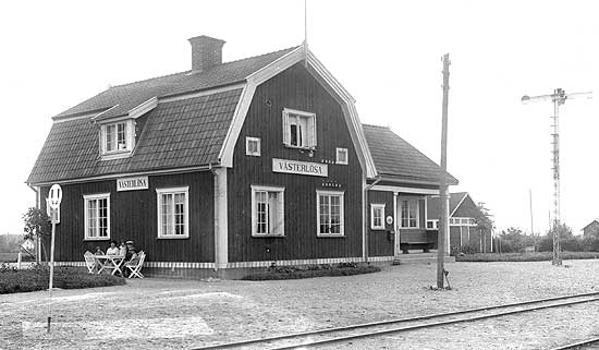 Vsterlsa station omkring 1916