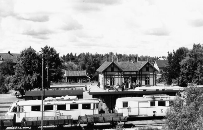 Kalmar - Berga Jrnvg, KBJ, Ruda station p 1940-talet