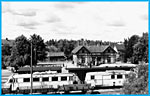 Kalmar - Berga Järnväg, KBJ, Ruda station på 1940-talet.