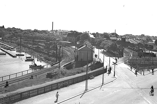 Karlskrona smalspr och normalspr omkring 1941