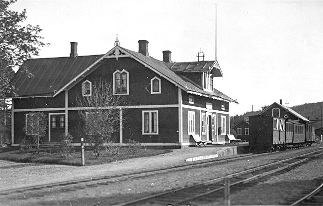 Sfsns Jrnvg, SVJ. Annefors station 1923.