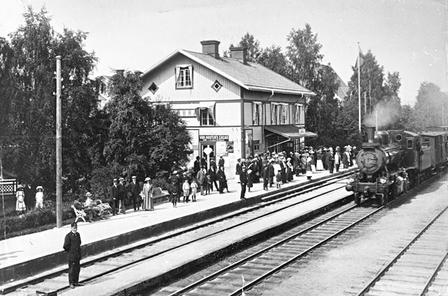 Statens Jrnvgar, Stambanan genom Norrland, Arbr station omkring 1913