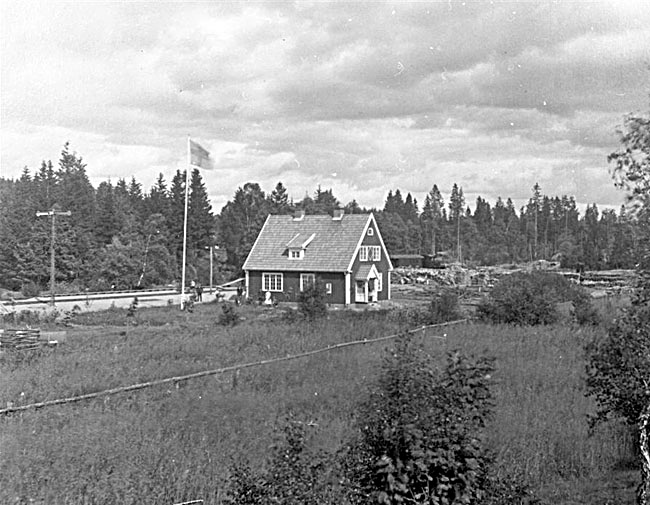 Bors - Ulricehamns Jrnvg, BUJ, Aspans station omkring 1920
