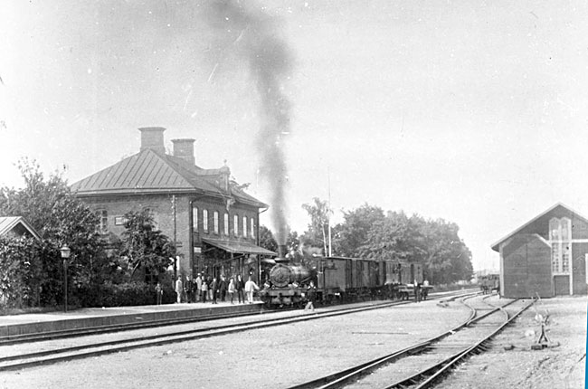 Statens Jrnvgar, Sdra stambanan, Bankeryd station omkring 1908