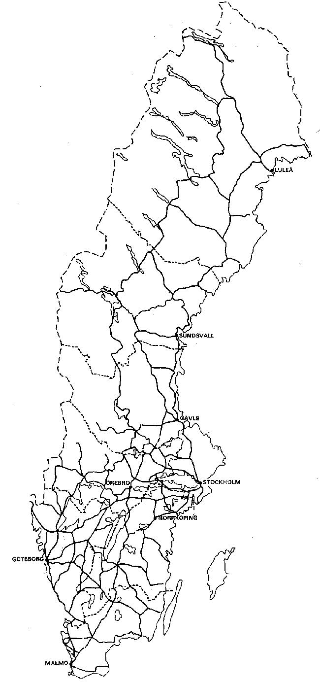 Karta ver Marknads- respektive Banregioner 1983-02-01