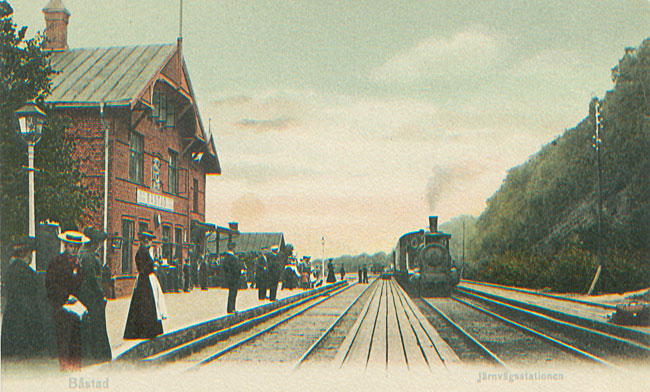Bstad railway station year 1910