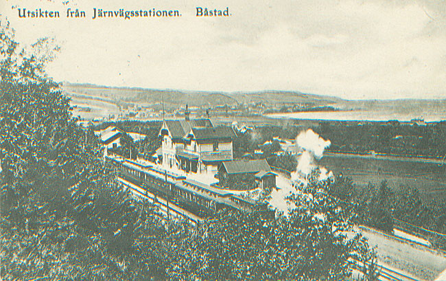 Bstad railway station year 1900