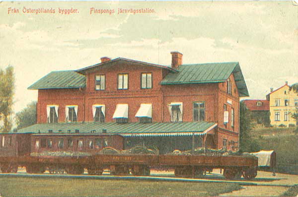 Finspng station omkring 1900
