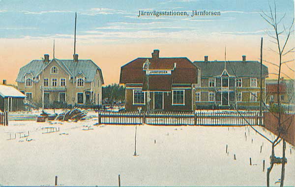 Jrnforsen station omkring 1910
