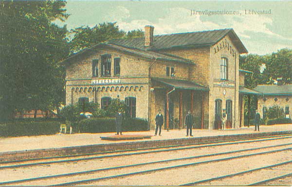 Lvestad station omkring 1900
