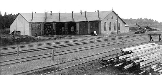 HNJ and BAJ engine shed at Vrnamo year 1903