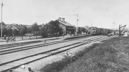 The northern station at Falun year 1910