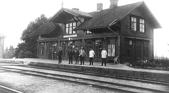 SJ station Skebokvarn year 1920. Junction with MlSlJ