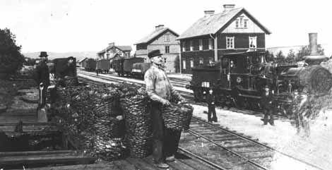 Långsele railway station year 1903