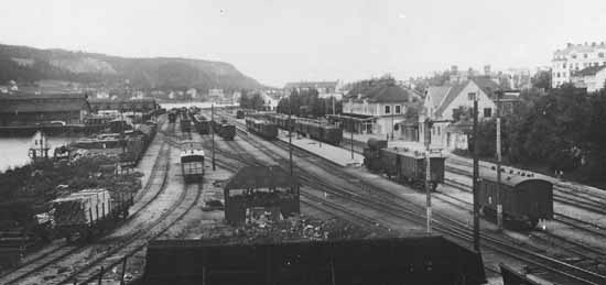 Östersund railway station year 1930