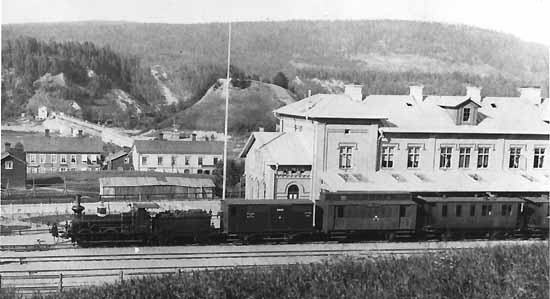 Sollefteå railway station year 1888