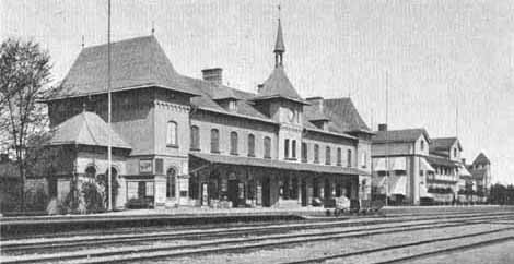 Storvik railway station year 1906