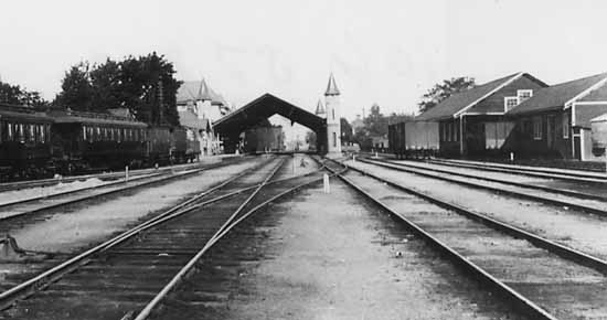 Uppsala railway station year 1902