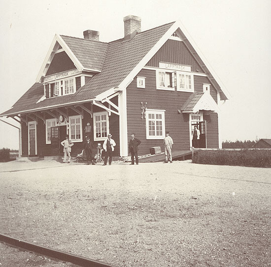 Lapptrsk stationshus omkring 1911