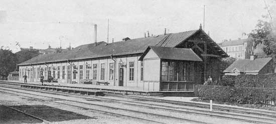 Stationshuset på Stockholm Södra omkring 1904