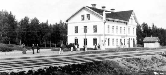 Klotens station year 1900