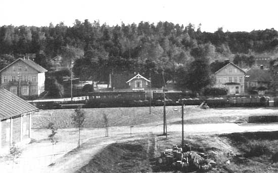 Kopparbergs stations  samt järnvägens förvaltningsbyggnad
