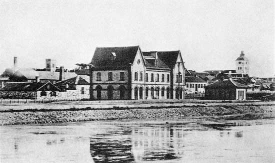 Varberg station year 1880