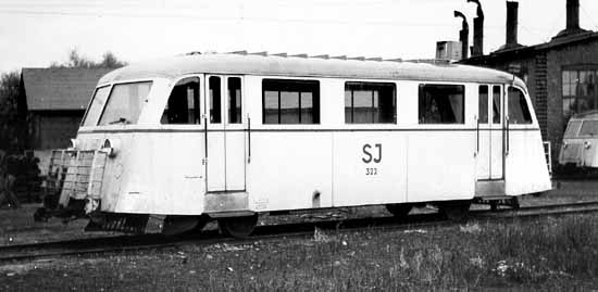 Railcar Yd 322 at Gävle year 1955